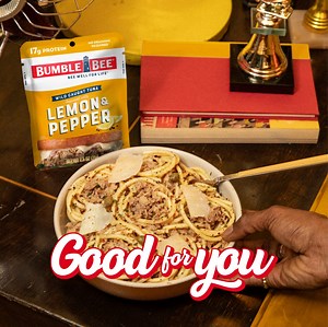 A plate of Tuna Bucatini has the protein to keep you rolling…even if it’s just to get seconds. Or thirds. | Bumble Bee Seafoods