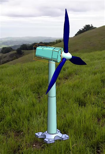 Wind Turbine 3D Modeling and Simulation | Zeineb SAMET posted on the topic | LinkedIn
