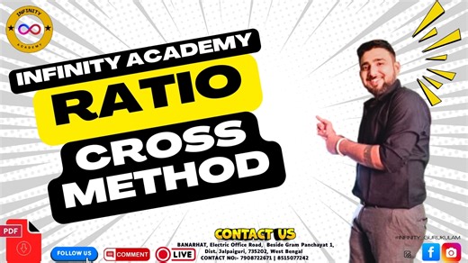 📚RATIO & PROPORTION CROSS METHOD 📚✔️📗 | BY ASHISH SIR 👍🏼I INFINITY ACADEMY 👉 𝐃𝐎𝐖𝐍𝐋𝐎𝐀𝐃 𝐎𝐔𝐑 𝐎𝐅𝐅𝐈𝐂𝐈𝐀𝐋 𝐀𝐏𝐏 𝐅𝐑𝐎𝐌 𝐏𝐋𝐀𝐘 𝐒𝐓𝐎𝐑𝐄✅👇 https://bit.ly/3PjHX7o 👉 𝙎𝙐𝘽𝙎𝘾𝙍𝙄𝘽𝙀 𝙏𝙊 𝙊𝙐𝙍 𝙔𝙊𝙐𝙏𝙐𝘽𝙀 𝘾𝙃𝘼𝙉𝙉𝙀𝙇✅🙏 https://bit.ly/46imzGy 👉 𝙁𝙊𝙇𝙇𝙊𝙒 𝙐𝙎 𝙊𝙉 𝙊𝙐𝙍 𝙊𝙁𝙁𝙄𝘾𝙄𝘼𝙇 𝙁𝘼𝘾𝙀𝘽𝙊𝙊𝙆 𝙋𝘼𝙂𝙀✅🙏 https://bit.ly/3CL4tzm 👉 𝐅𝐎𝐋𝐋𝐎𝐖 𝐔𝐒 𝐎𝐍 𝐎𝐔𝐑 𝐎𝐅𝐅𝐈𝐂𝐈𝐀𝐋 𝐈𝐍𝐒𝐓𝐀𝐆𝐑𝐀𝐌 𝐏𝐀𝐆𝐄✅🙏 https://bit.ly/3XRuU0h | Infinity Gurukul