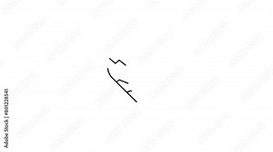 outline Broken heart or divorce icon animation on white background. broken heart, divorce, outline, icon, animation, white background, emotional, breakup, relationship, separation, sadness, love,