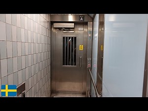1990's (modernized 2023 KONE) traction elevator at T-Centralen, Stockholm SWE