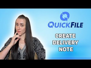 How to create Delivery Notes on QuickFile
