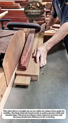 Straight Rip Cutting on Table Saw | Clean & Accurate Wood Processing