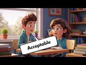 Acceptable Meaning in English | Learn the Word with Dialogues