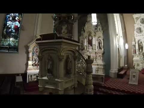 Spiral Drone View of the Pulpit — St. Michael’s Chicago