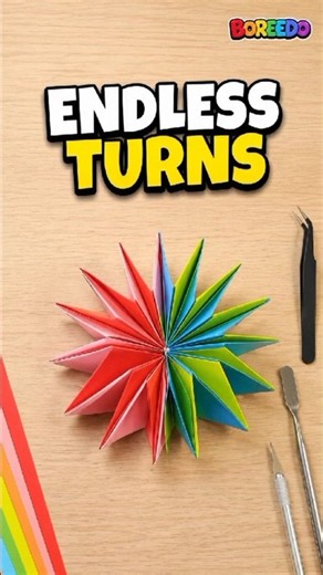 ♾️ Never-Ending Origami Toy | The Endless Paper Trick! 🤯 #Shorts