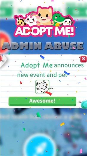 Adopt Me Admin Abuse Announces New Permanent Event Every Tuesday! #adoptmeroblox