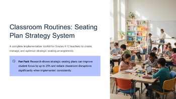 Classroom Routines Seating Plan Strategy System Complete Implementation Toolk...