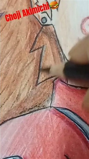 drawing Choji Akimichi from Naruto 🍗🍔 !!#anime#art