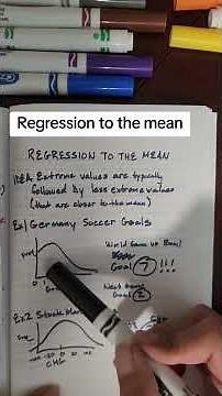Regression to the mean #statistics #econometrics #datascience #Probability #sql