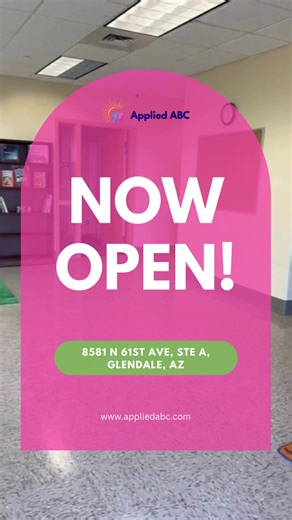 🎉✨ WE’RE OPEN, GLENDALE! ✨🎉 Big news, Arizona 🌵 Today is the first day of our Glendale Center opening, and we are so excited to officially serve families across Glendale and the greater Phoenix area 💙 ✅ Center based ABA therapy ✅ No wait times ✅ In network with most major insurances, including Mercy Care At Applied ABC, we are all about providing high quality, compassionate care in a space designed for growth, learning, and real progress 🌞 Contact us Today: 📍 8581 N 61st Ave, STE A, Glenda