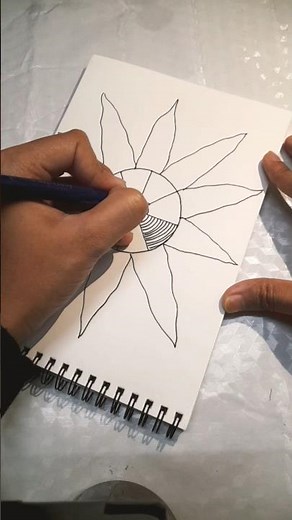 Zentangle Art 9 : Sun | Relaxing Pattern Drawing | Artopia