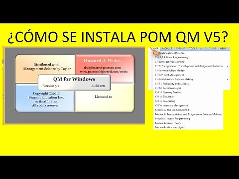POM QM V5 ¿Cómo se instala el software?