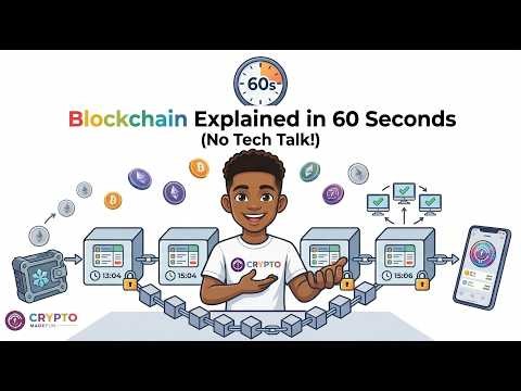Blockchain Explained in 60 Seconds (No Tech Talk!) #bitcoin #xrp #blockchain