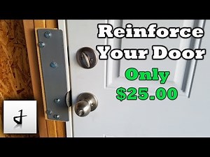 DIY Entry Door Reinforcement - 1/8th Steel Plate Install