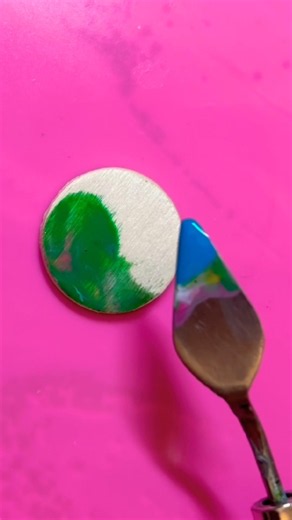 Easy small abstract acrylic painting tutorial #abstract #abstrakt