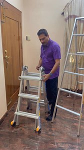 LADDER FOR HOME PURPOSES “A diverse assortment of ladders organized by height and style, showcasing the full range from compact step ladders to industrial multi-section extension ladders. Eldho Thiruvaniyoor | Ec Products
