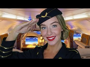 [ASMR] First Class Flight Attendant Roleplay