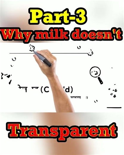 Why milk doesn't transparent