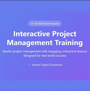 Interactive Project Management Training - Customizable for Personal or Business Use - Etsy UK