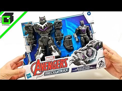 New BLACK PANTHER Avengers MechStrike (Hasbro action figure) UNBOXING and REVIEW!