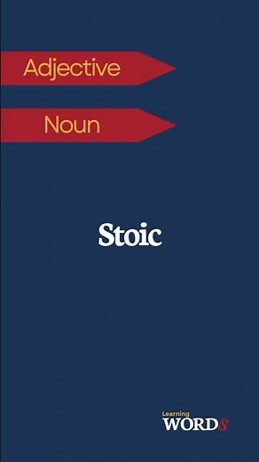 Stoic | Enduring difficulties with composure