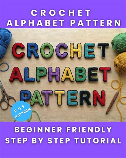 Crochet Alphabet Pattern | Amigurumi Letters Pattern | DIY ABC Crochet Pattern PDF | Plush Alphabet Pattern - Etsy