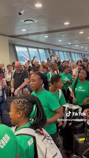 Youth Choir Singing at Airport: Mzansi Youth Choir Performance