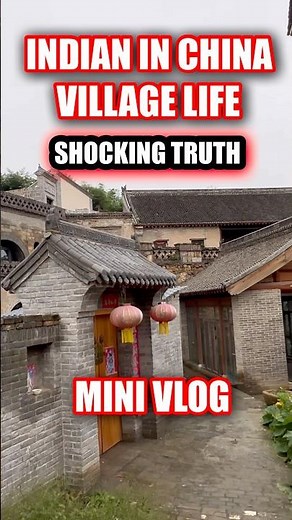 100 year old China Village 🇨🇳 People live here like before 😱#minivlog #chinavillage #viral