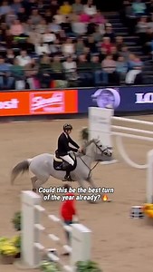 How to make sure it’s impossible to beat you in the jump-off 🔥 Deliver a turn like that! Going early in a 16-horse jump-off and landing right on top of the podium! #WCLeipzig | ClipMyHorse.TV International