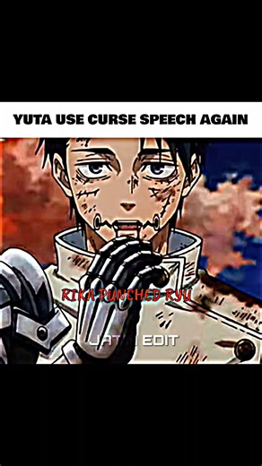 YUTA USE CURSE SPEECH 🤐|JUJUTSU KAISEN S3|YUTA VS RYU & URO|MONTEGEM FUEGO|#jjk #shorts