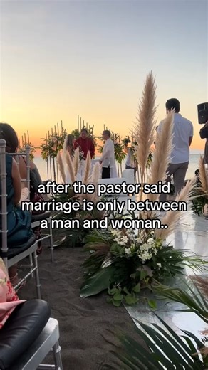 13K views · 178 reactions | This bride stopped her wedding to set the record straight after the pastor said marriage is only between a man and a woman. | Universal Life Church | Facebook