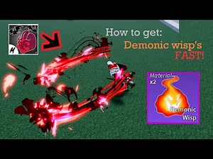 How to get Demonic wisps in blox fruits fast! #roblox #sanguineart #howto #fast