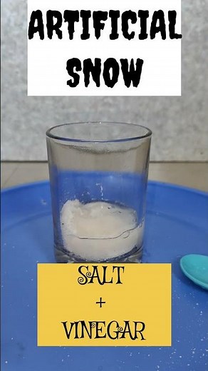How to Make Artificial Snow with Salt and Vinegar | Easy DIY Winter Science #schoolexperiment