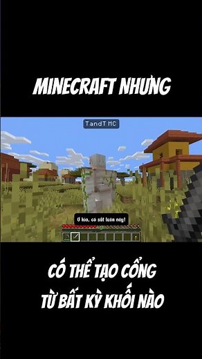 Minecraft but you can create a portal from any block! #minecraft #minecraftmods