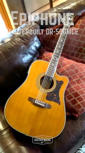 🌟 Epiphone Masterbuilt DR-500MCE #masterbuilt #songwriter #classic GuitarNiche.com #shorts