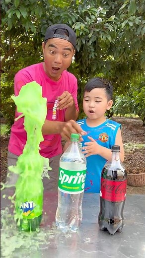 Coca zero, Sprite, Fanta Vs Mentos