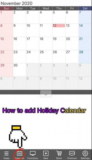 How to add Holiday Calendar_iOS