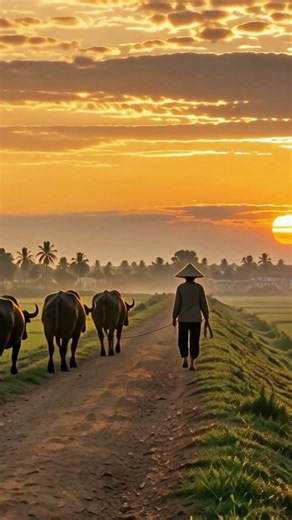 Triền Đê Làng Quê Bắc Bộ Năm 2000 | Nhạc Thư Giãn 432Hz | Sáo Trúc & Đàn Tranh Chữa Lành