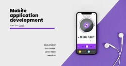 Mobole application development - Template by Nicepage