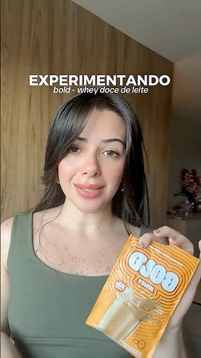 experimentando novo whey bold doce de leite
