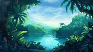 Beautiful Landscape Tropical Forest River Background Stock Footage Video (100% Royalty-free) 3508895853 | Shutterstock