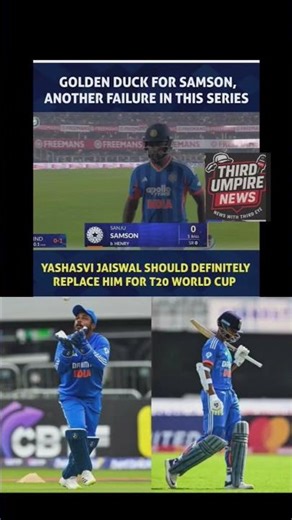 “Golden Duck Again 😳 Sanju Samson Fails, Is It Time For Yashasvi Jaiswal In T20 WC?