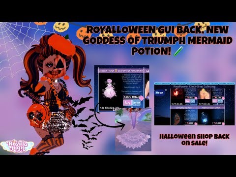 ROYALLOWEEN GUI BACK, NEW MERMAID GODDESS OF TRIUMPH POTION! 🧪 | Royale high Campus 4