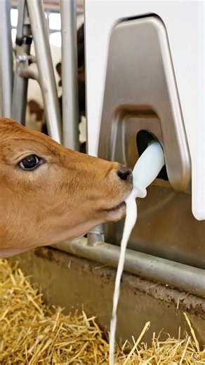 Auto Calf Feeder — Tag Read & Gentle Drink #CalfCare #Automation #dairytech