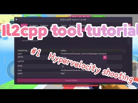 Dude Theft Wars mod menu Il2cpp tool tutorial #1 Course of modifying the firing rate of guns