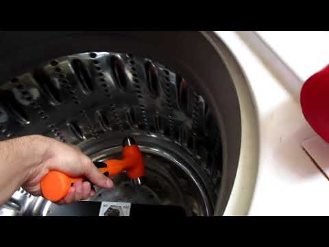 GE Clothes Washer machine Tub Nut Removal. RUSTED ON