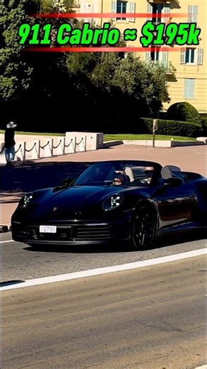 Sunshine & Black Porsche 911 in Monaco