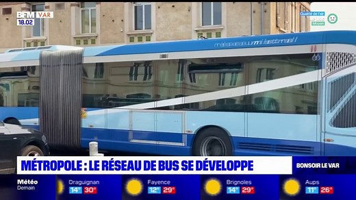 Métropole de Toulon: le réseau de bus se développe