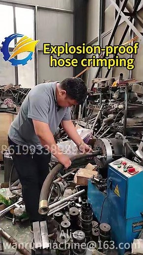 Explosion-Proof Hose Crimping Machine | Factory Tour & Crimping Demo